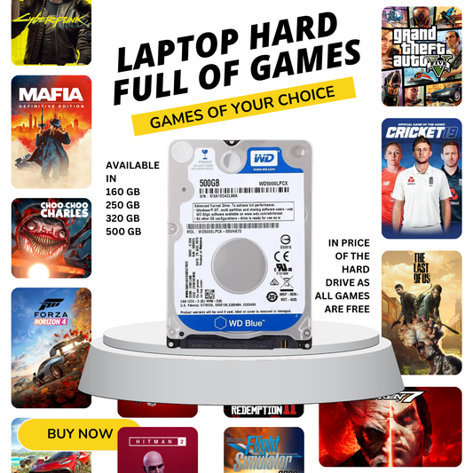 Laptop Hard Drive full of your preferred games (Customized on your choice)